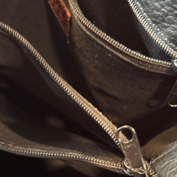 Vintage Nine West Black and Brown leather Hobo Bag - Picture 8 of 12